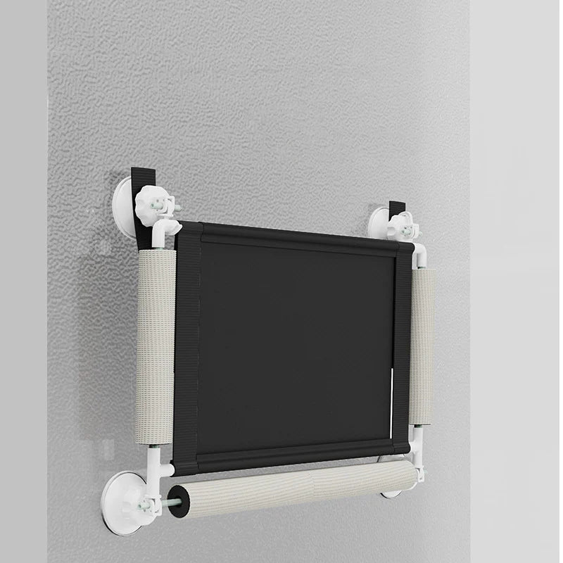 Luxury Window Cat Hammock – Foldable Suction-Cup Cat Bed