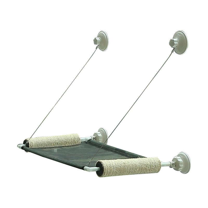 Luxury Window Cat Hammock – Foldable Suction-Cup Cat Bed
