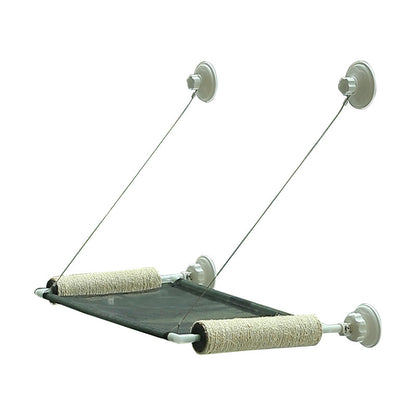 Luxury Window Cat Hammock – Foldable Suction-Cup Cat Bed