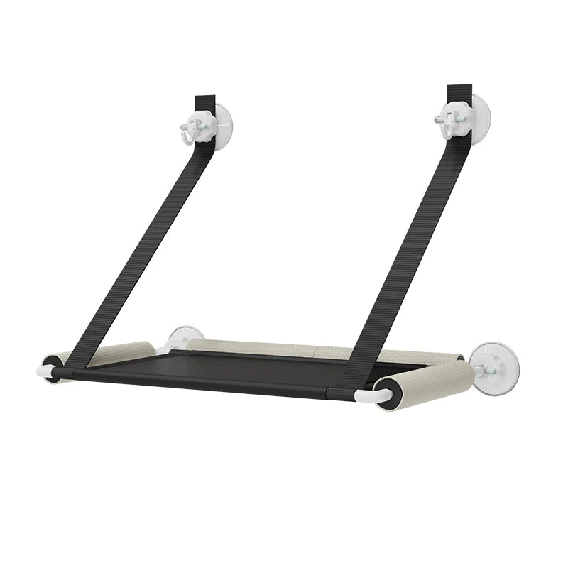 Luxury Window Cat Hammock – Foldable Suction-Cup Cat Bed