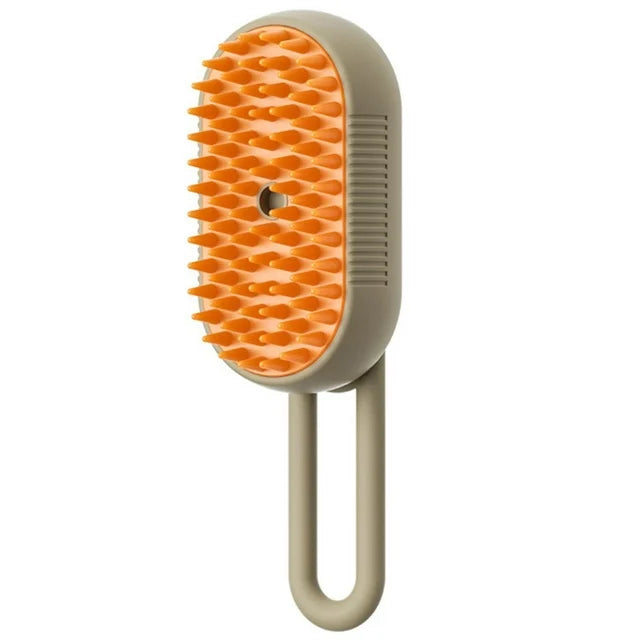 3-in-1 Steam Pet Brush – Groom, Massage & De-Shed